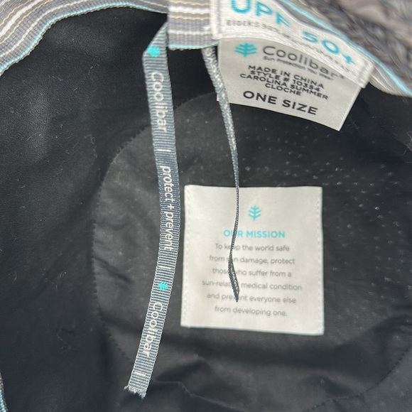 Coolibar Carolina Summer Cloche Black Hat UPF 50+ Adjustable One Size - Picture 11 of 12